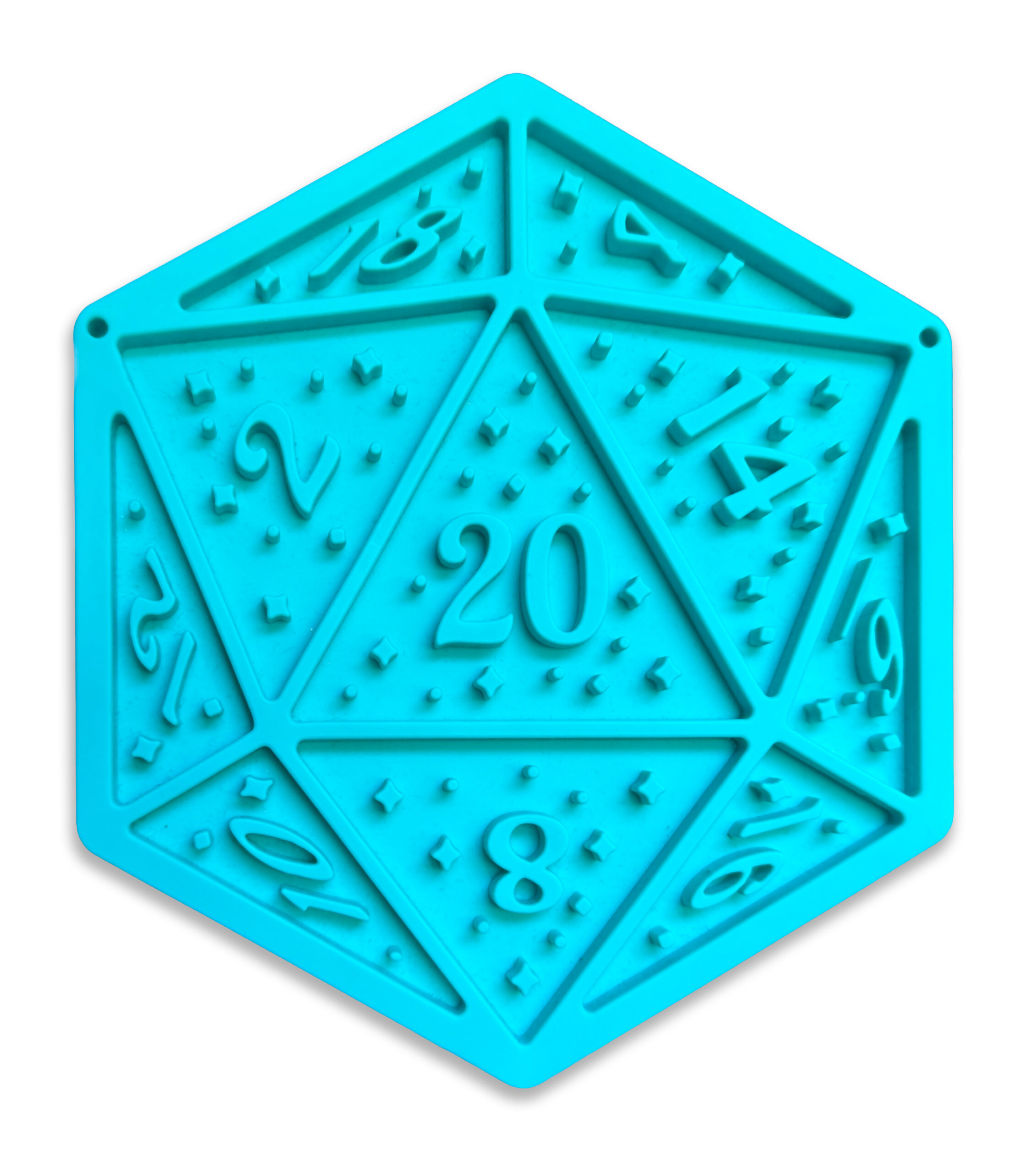 Turquoise D20 Lick Mat